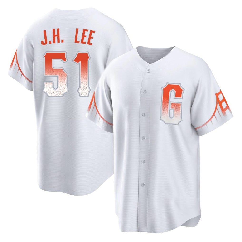tocy SF.Giants #51 Jung Hoo Lee Player White City Connect Home Game Stitched Jerseys
