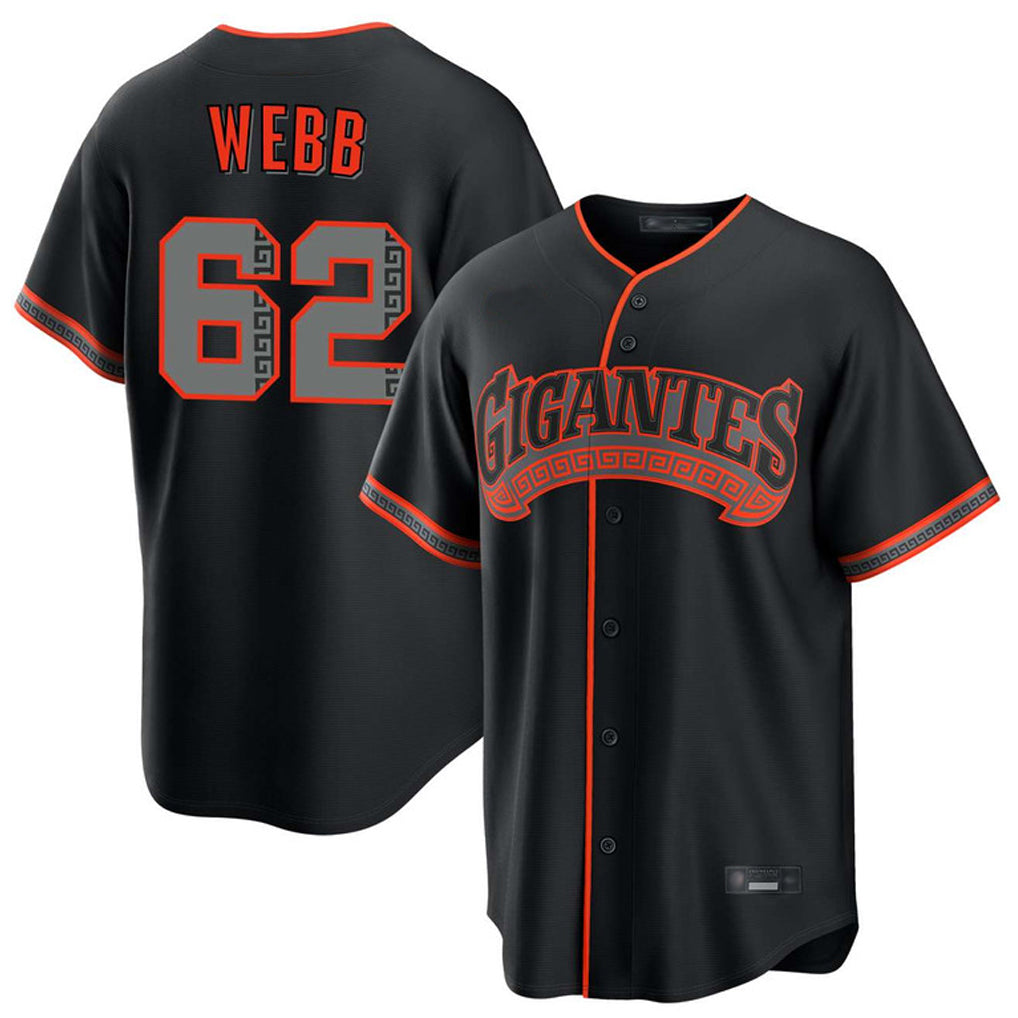 tocy SF.Giants #62 Logan Webb Player Black Alternate Limited Stitched Jerseys