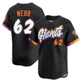 tocy SF.Giants #62 Logan Webb Player Black City Connect Home Limited Stitched Jerseys