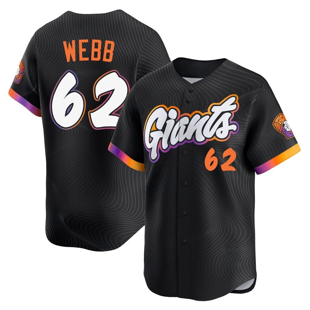 tocy SF.Giants #62 Logan Webb Player Black City Connect Home Limited Stitched Jerseys