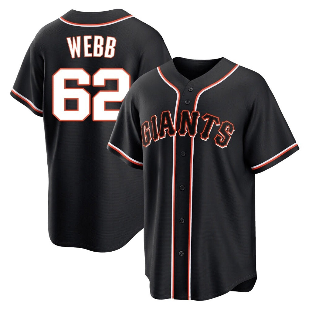 tocy SF.Giants #62 Logan Webb Player Black Fashion Out Home Limited Stitched Jerseys