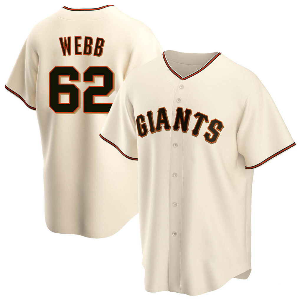 tocy SF.Giants #62 Logan Webb Player Cream Home Game Stitched Jerseys