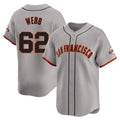 tocy SF.Giants #62 Logan Webb Player Gray Home Limited Stitched Jerseys