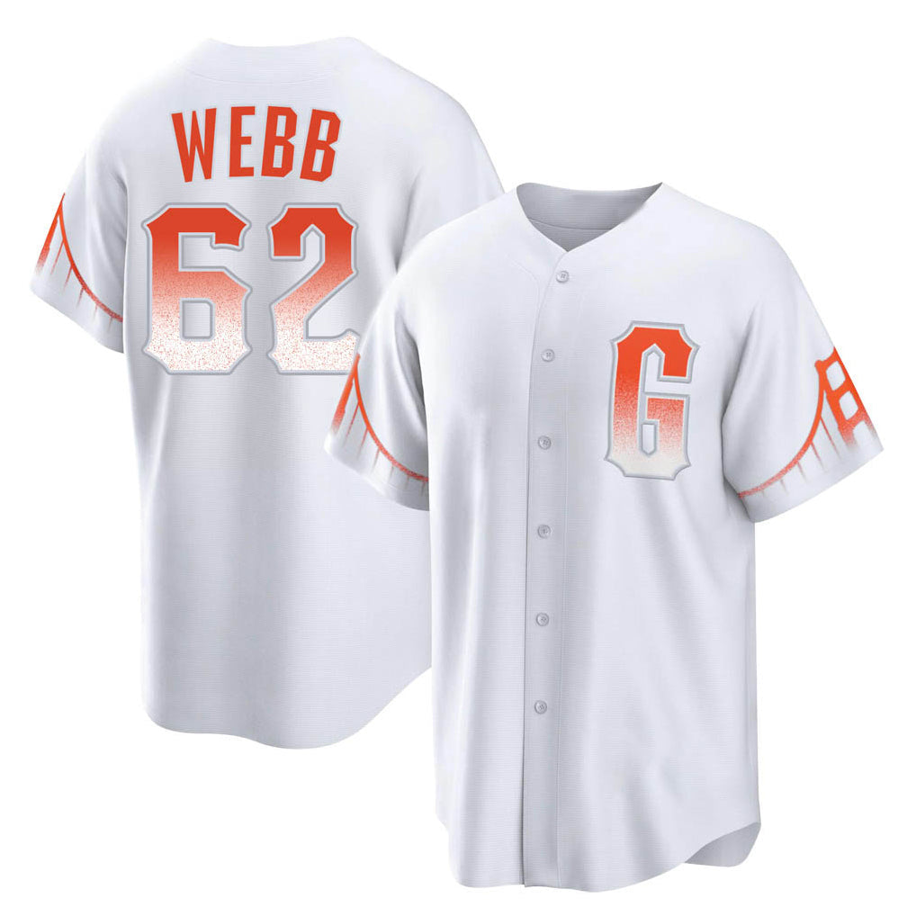 tocy SF.Giants #62 Logan Webb Player White City Connect Home Game Stitched Jerseys