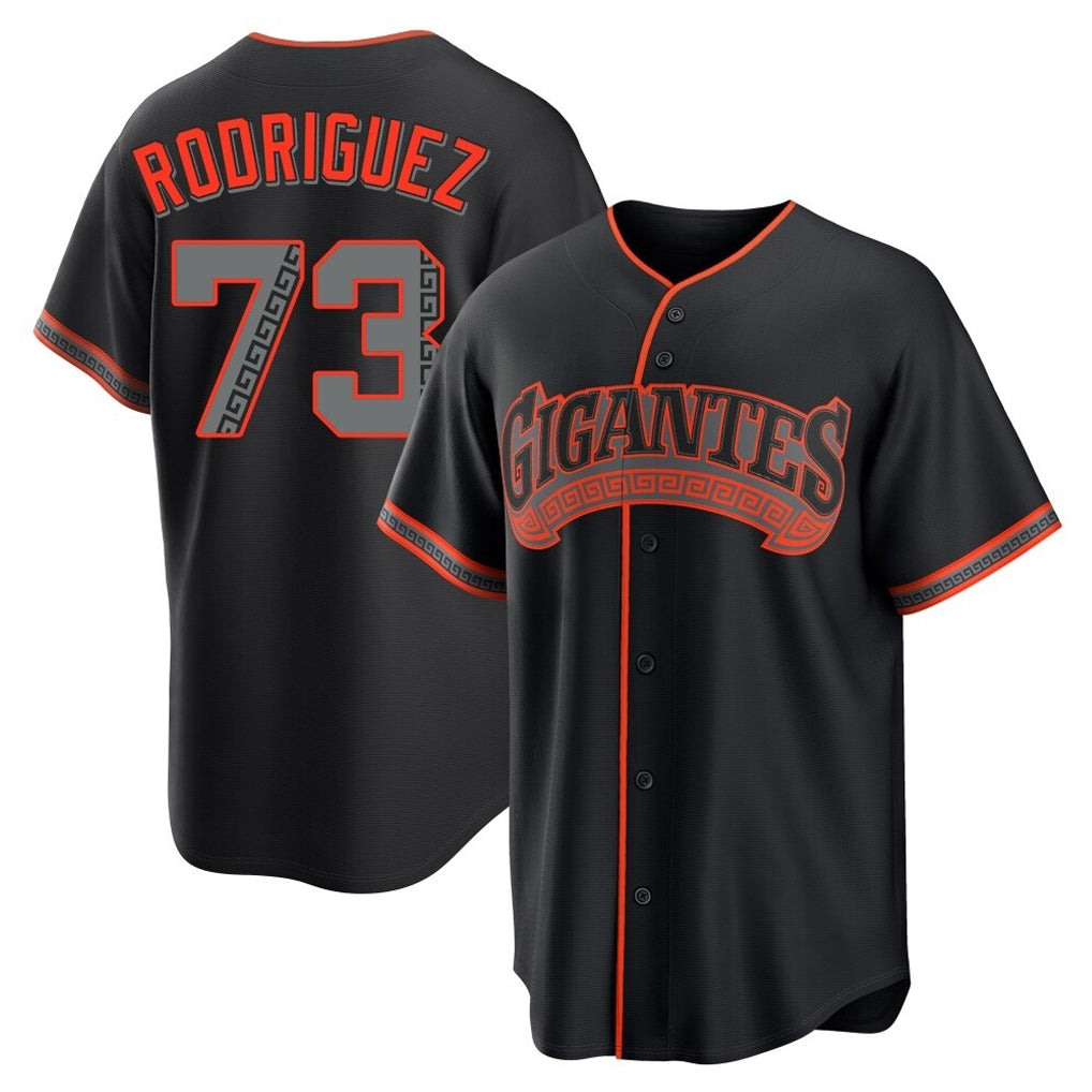 tocy SF.Giants #73 Randy Rodriguez Player Black Alternate Limited Stitched Jerseys