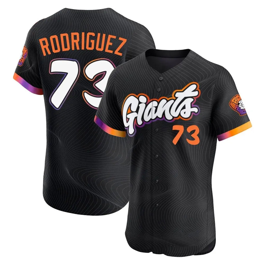 tocy SF.Giants #73 Randy Rodriguez Player Black City Connect Home Limited Elite Stitched Jerseys
