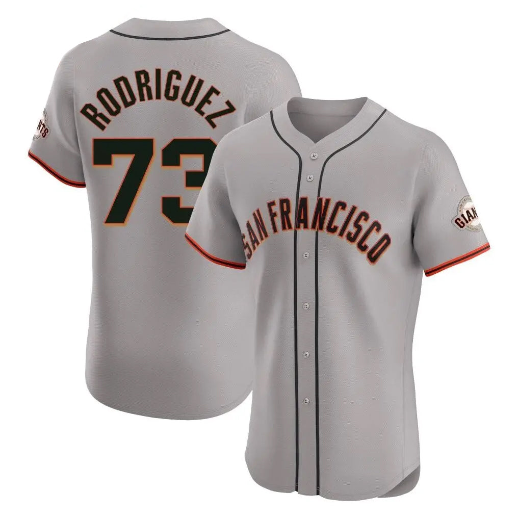 tocy SF.Giants #73 Randy Rodriguez Player Gray Home Limited Elite Stitched Jerseys