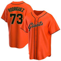 tocy SF.Giants #73 Randy Rodriguez Player Orange Home Game Stitched Jerseys