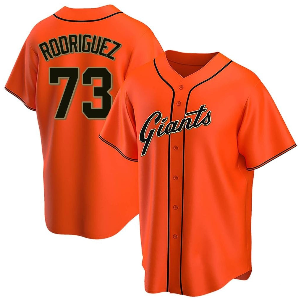 tocy SF.Giants #73 Randy Rodriguez Player Orange Home Game Stitched Jerseys