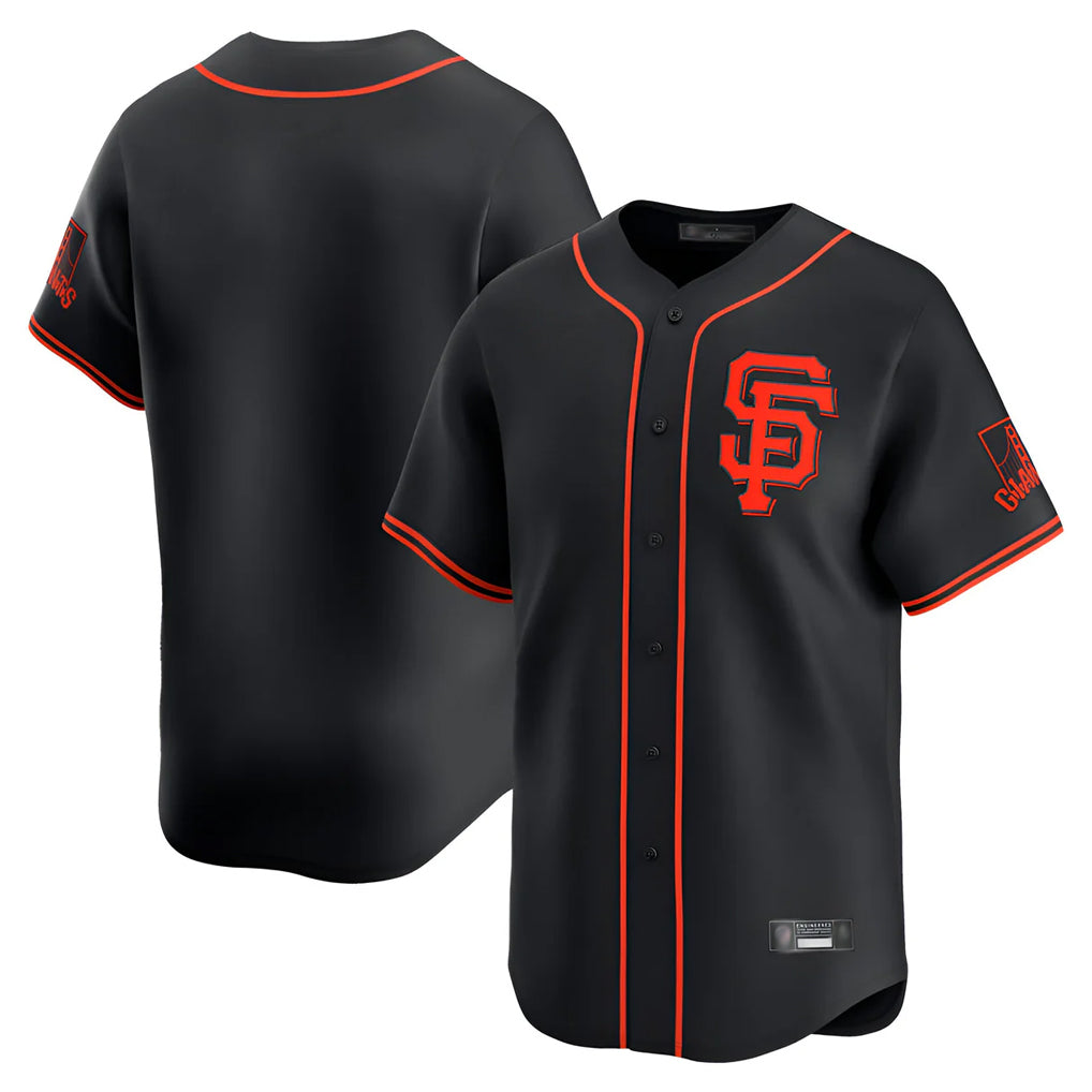 tocy SF.Giants Blank Player Black 2026 Home Limited Stitched Jerseys
