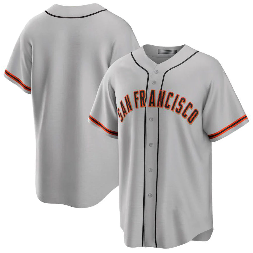 tocy SF.Giants Blank Player Gray Home Game Stitched Jerseys