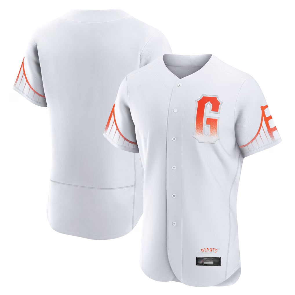 tocy SF.Giants Blank Player White City Connect Home Limited Elite Stitched Jerseys