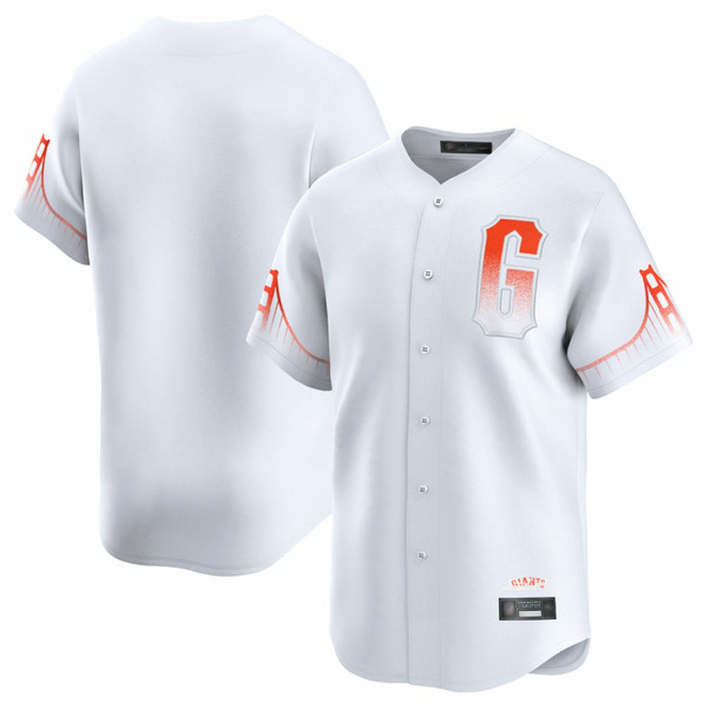 tocy SF.Giants Blank Player White City Connect Home Limited Stitched Jerseys