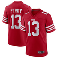 tocy SFr.49ers #13 Brock Purdy Player Scarlet Replica Game Stitched Jerseys