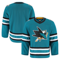 Tocy S.Jose Sharks Teal Home Authentic Pro Jerseys