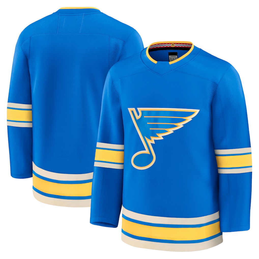 Tocy St.L.Blues Blue Alternate Premium Jerseys