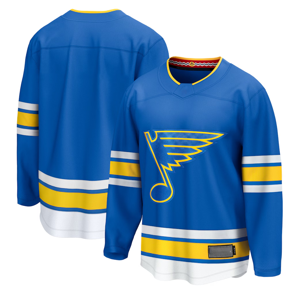 Tocy St.L.Blues Blue Home Breakaway Jerseys