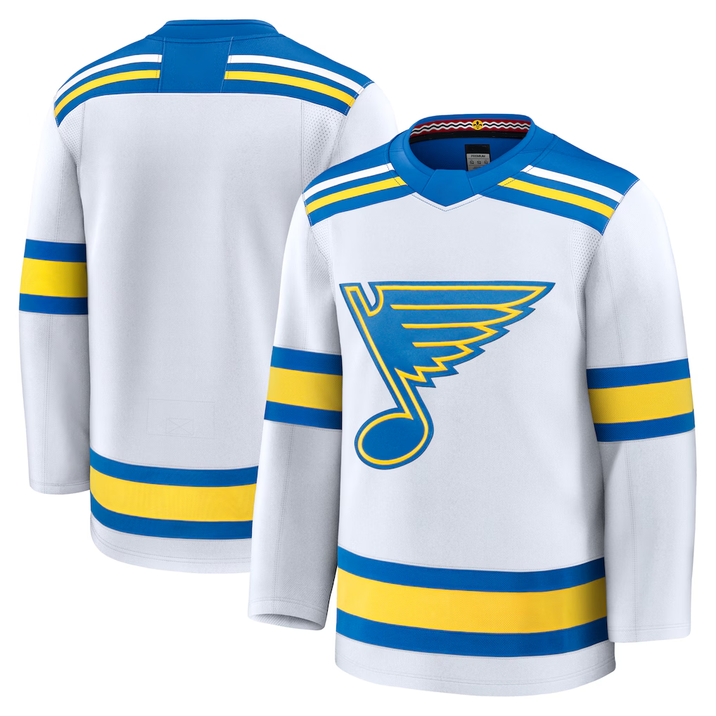 Tocy St.L.Blues White Away Premium Jerseys