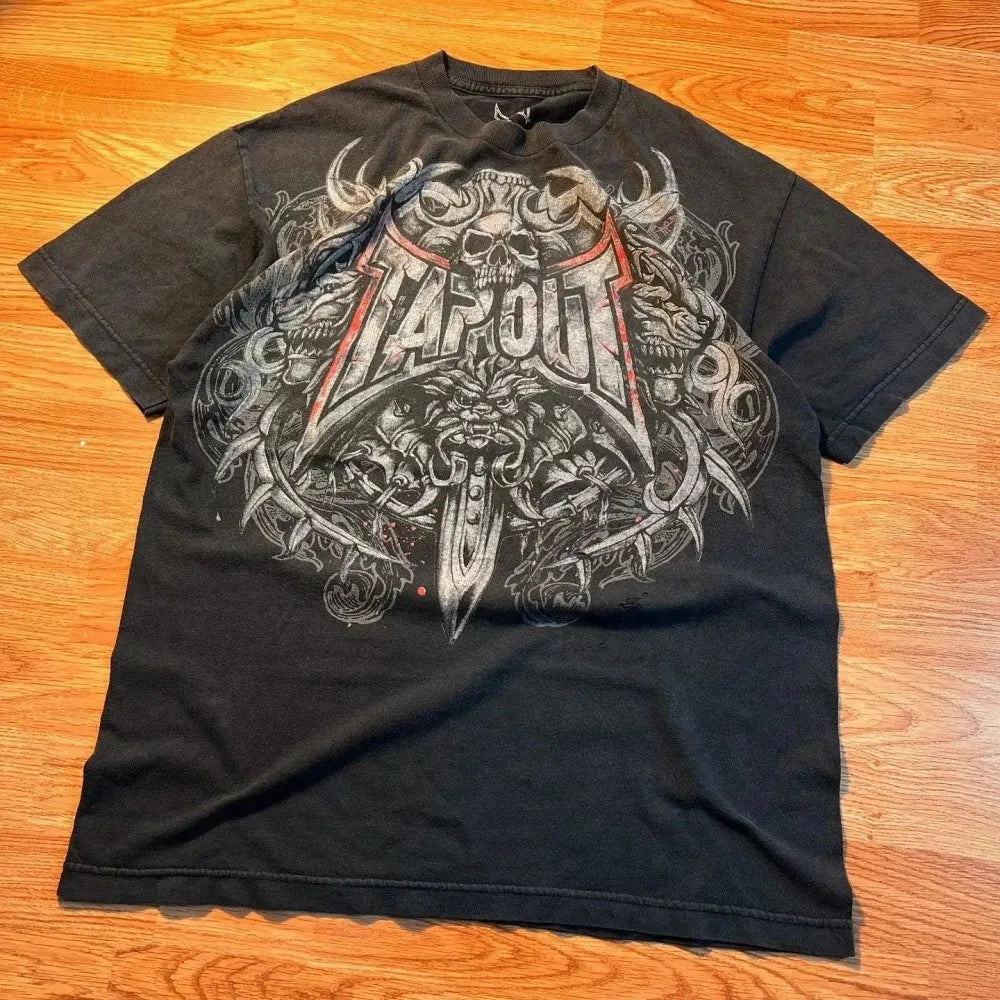Cheap T-shirt Jerseys new summer fashion letter skull print comfortable and breathable round neck T-shirt outdoor street top
