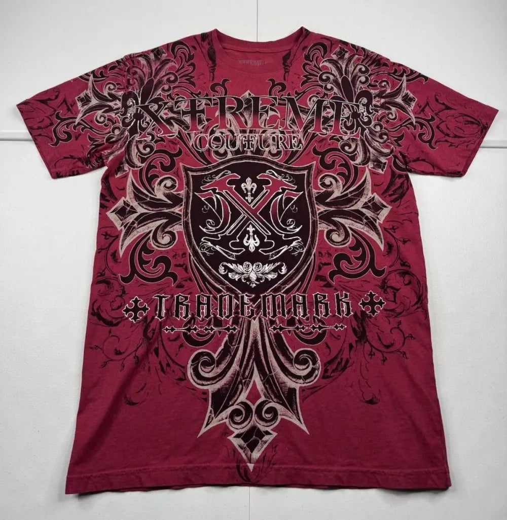 Cheap T-shirt Jerseys European and American men's summer fashion skull letter print comfortable and breathable round neck T-shirt outdoor street top