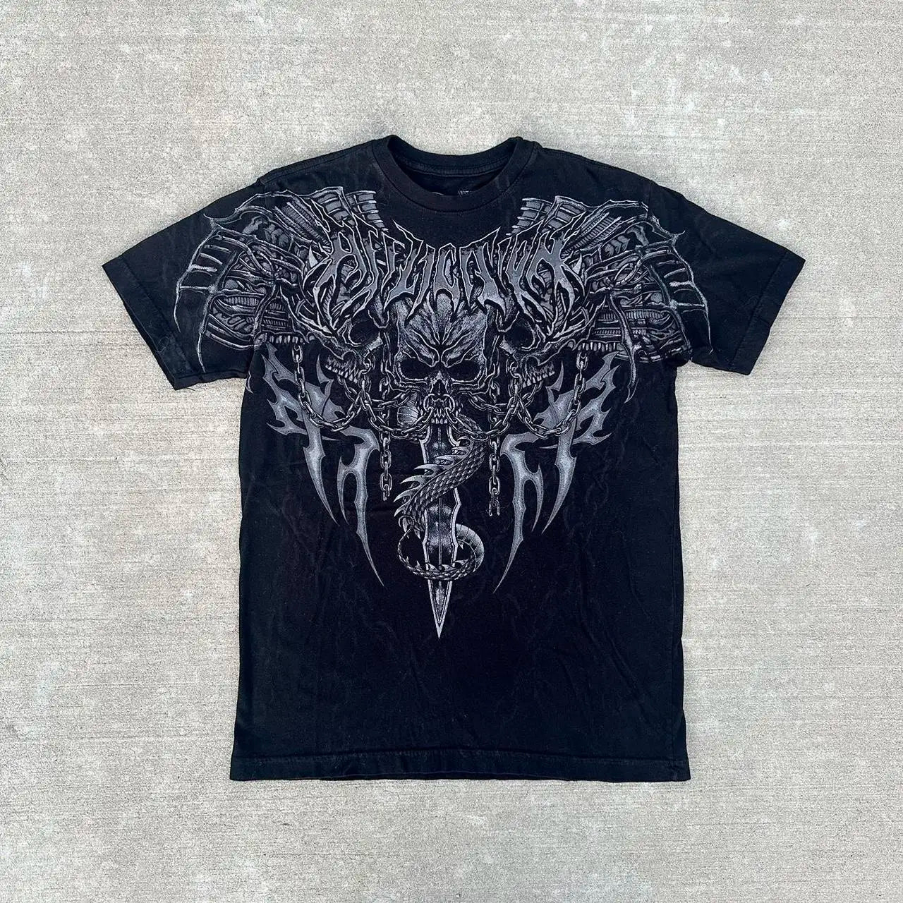 Cheap T-shirt Jerseys Y2K Harajuku New Fashion Geometric Casual Short-sleeved T-shirt Men Gothic Hip Hop Vintage Popular Couple Sports T-shirt Coats