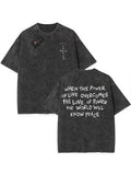 Cheap T-shirt Jerseys 100% Cotton Oversized T Shirt For Men Women HipHop Washed T Shirts cactus jack Short Sleeve Gift Tops look mom i can fly K39
