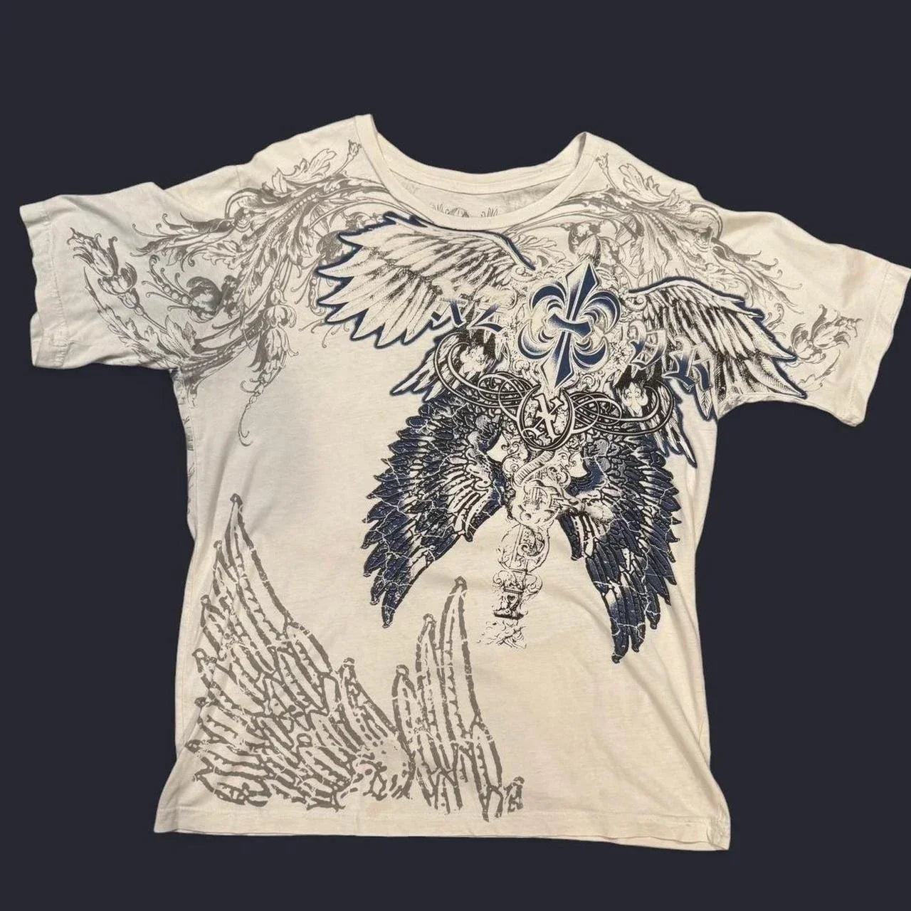 Cheap T-shirt Jerseys Retro Xtreme Angel Wing Men Yellow Short Sleeves Harajuku High Street American Fashion T-shirt Man Women Summer Tops