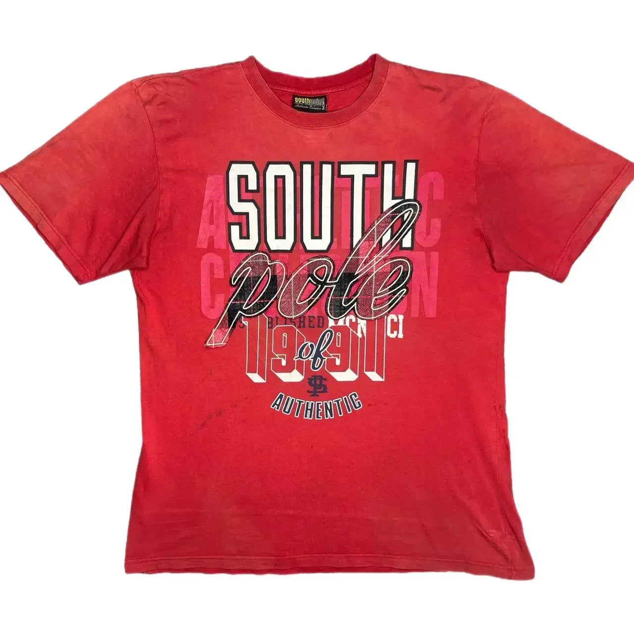 Cheap T-shirt Jerseys South pole High Street men Short Sleeve Y2K Graphic Print Oversized T Shirt Harajuku Gothic Round Neck Cotton Short Sleeve Tops