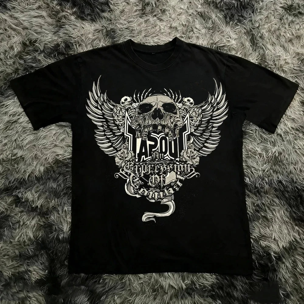 Cheap T-shirt Jerseys Vintage Y2K Tapout T Shirt Men Women Summer Graphic Print T-shirt USA Y2K 90s Tee Fashion Gothic Streetwear Summer Tee Tops