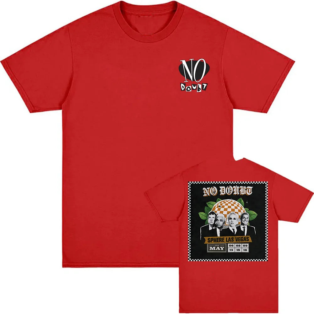 Cheap T-shirt Jerseys No Doubt SPHERE LAS VEGAS Tshirts Rock Band Graphic Printing T-shirt Short Sleeve Cotton Male Tees Unisex Streetwear Men T Shirt