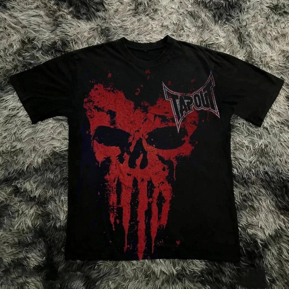 Cheap T-shirt Jerseys Vintage Y2K Tapout T Shirt Men Women Summer Graphic Print T-shirt USA Y2K 90s Tee Fashion Gothic Streetwear Summer Tee Tops