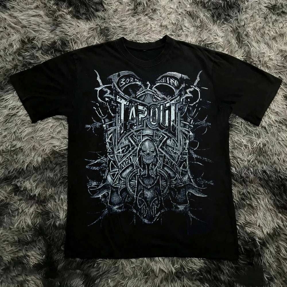 Cheap T-shirt Jerseys Vintage Y2K Tapout T Shirt Men Women Summer Graphic Print T-shirt USA Y2K 90s Tee Fashion Gothic Streetwear Summer Tee Tops