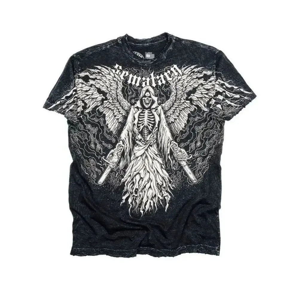 Cheap T-shirt Jerseys Summer Men's Breathable Round Neck T-shirt Y2K Retro Clothing Punk Hip Hop Pattern Printed Outdoor Fashion Top