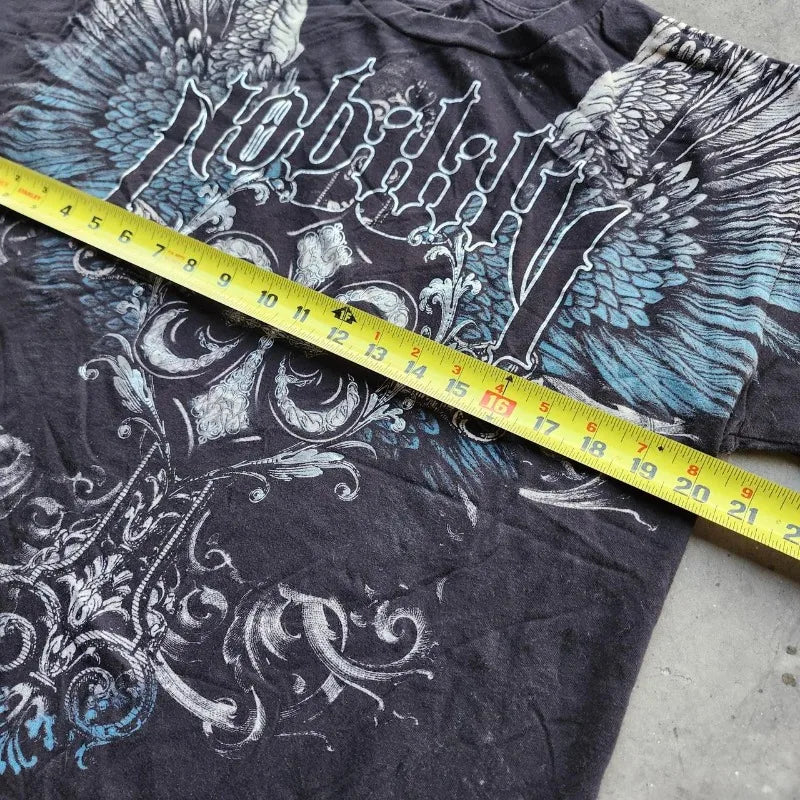 Cheap T-shirt Jerseys Y2K Harajuku New Fashion Geometric Casual Short-sleeved T-shirt Men Gothic Hip Hop Vintage Popular Couple Sports T-shirt Coats