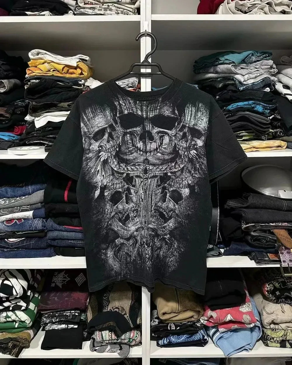 Cheap T-shirt Jerseys Summer Men's Breathable Round Neck T-shirt Y2K Retro Clothing Punk Hip Hop Pattern Printed Outdoor Fashion Top