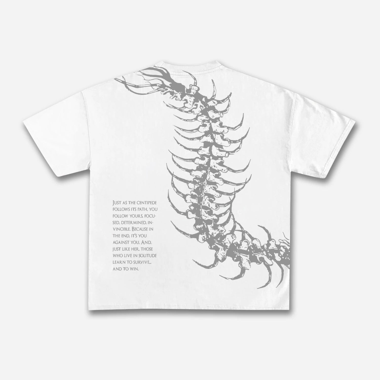 Cheap T-shirt Jerseys Vintage Dark Centipede Skeletal Graphic Cotton Print T-shirt Men Y2K Summer Short Sleeves Oversize T-shirt Women Casual Tee Tops