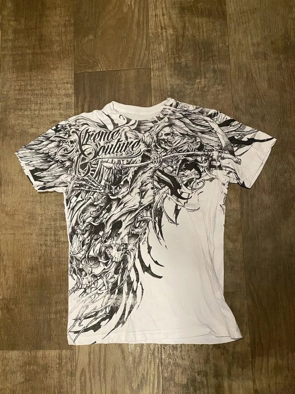 Cheap T-shirt Jerseys European and American men's summer fashion skull letter print comfortable and breathable round neck T-shirt outdoor street top