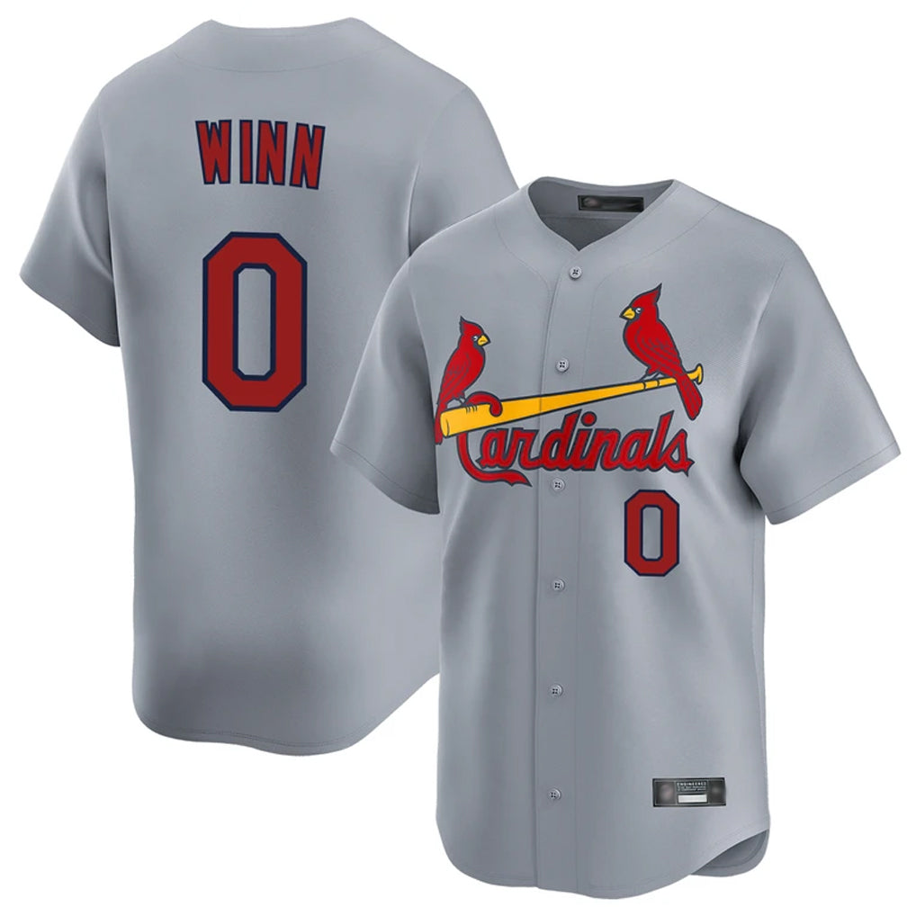 tocy St. Louis Cardinals #0 Masyn Winn Player Gray Home Limited Stitched Jerseys