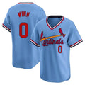 tocy St. Louis Cardinals #0 Masyn Winn Player Light Blue City Connect Home T-shirt Stitched Jerseys
