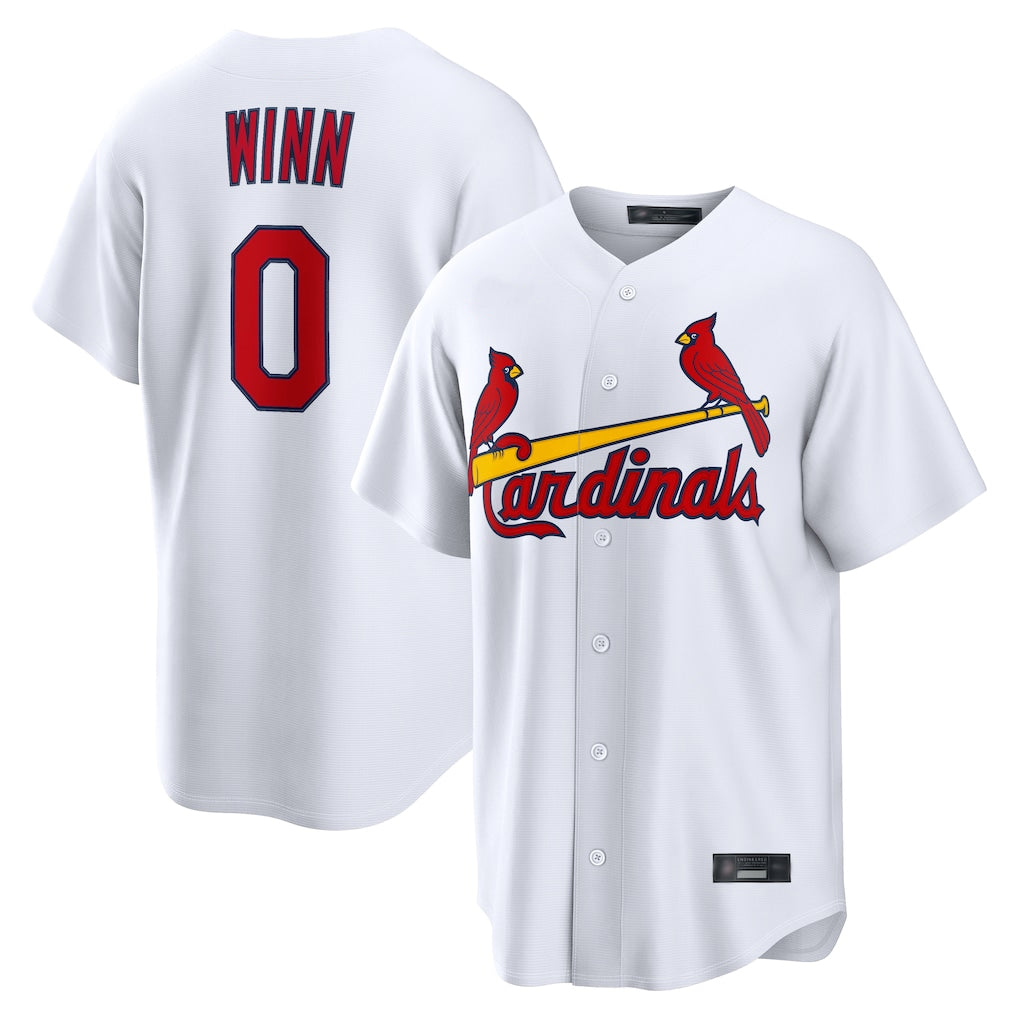 tocy St. Louis Cardinals #0 Masyn Winn Player White Home Game Stitched Jerseys