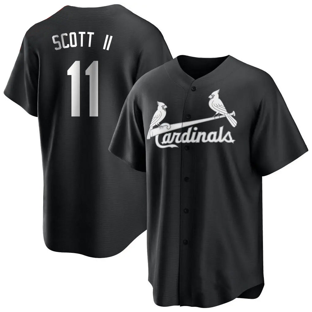 tocy St. Louis Cardinals #11 Victor Scott II Player Black City Connect Home Limited Stitched Jerseys
