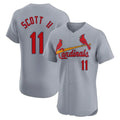 tocy St. Louis Cardinals #11 Victor Scott II Player Gray Home Limited Elite Stitched Jerseys