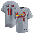 tocy St. Louis Cardinals #11 Victor Scott II Player Gray Home Limited Stitched Jerseys