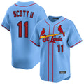 tocy St. Louis Cardinals #11 Victor Scott II Player Light Blue Home Limited Stitched Jerseys