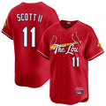 tocy St. Louis Cardinals #11 Victor Scott II Player Red City Connect Limited Stitched Jerseys