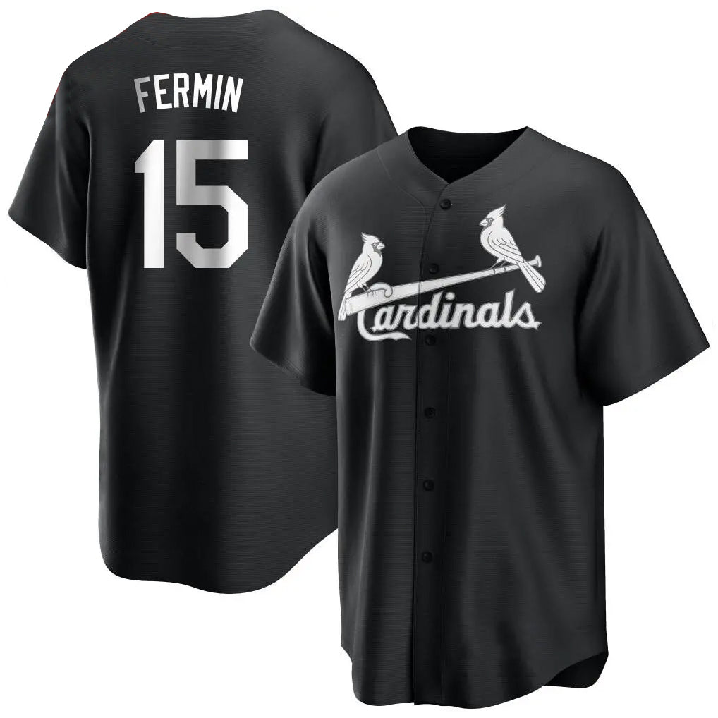 tocy St. Louis Cardinals #15 Jose Fermin Player Black City Connect Home Limited Stitched Jerseys