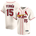 tocy St. Louis Cardinals #15 Jose Fermin Player Cream Home Limited Stitched Jerseys