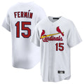tocy St. Louis Cardinals #15 Jose Fermin Player White Home Game Stitched Jerseys