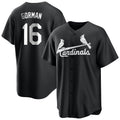 tocy St. Louis Cardinals #16 Nolan Gorman Player Black City Connect Home Limited Stitched Jerseys