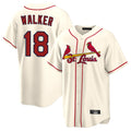 tocy St. Louis Cardinals #18 Jordan Walker Player Cream Home Game Stitched Jerseys